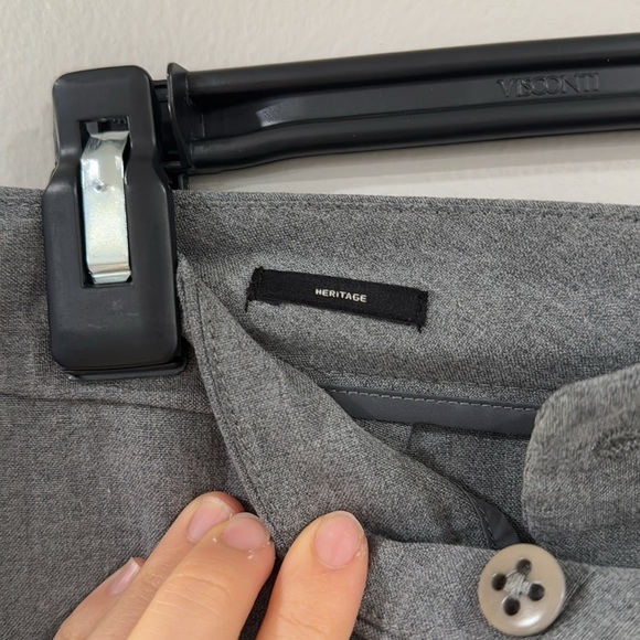 Talbots heritage gray trouser straight leg pants - Picture 4 of 5